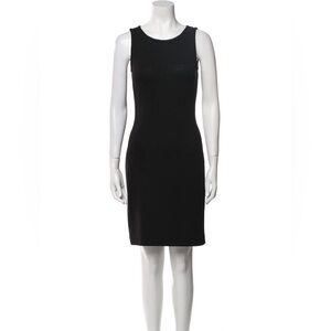 St. John Caviar Scoop Neck Dress Black Size 6
